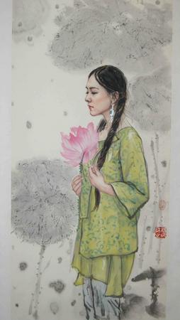 《荷香》69长46宽纸本 2014年 杨帅_爱奇艺